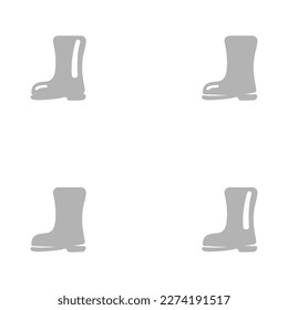 boots icon on a white background, vector illustration