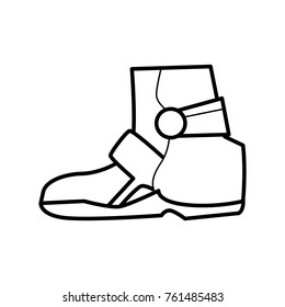 boots icon outline