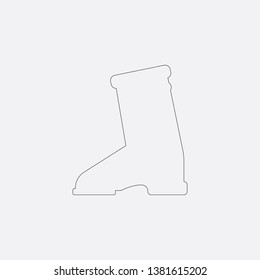 boots icon sign signifier vector
