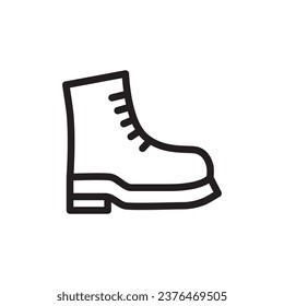 Boots icon. Boots sign. Boots symbol vector pictogram. Boot sign. UX UI icon