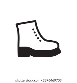 Boots icon. Boots sign. Boots symbol vector pictogram. Boot sign. UX UI icon