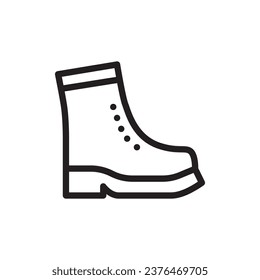 Boots icon. Boots sign. Boots symbol vector pictogram. Boot sign. UX UI icon
