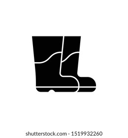 Boots icon. Simple glyph, flat vector of autumn icons for ui and ux, website or mobile application