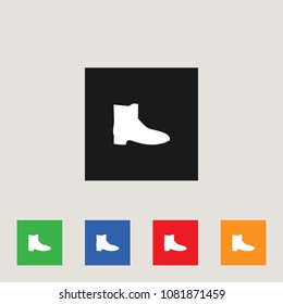 Boots icon, stock vector illustration, EPS10.