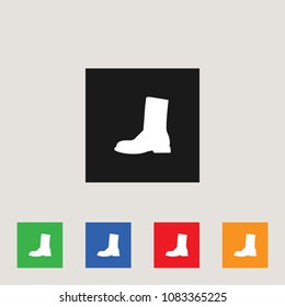Boots icon, stock vector illustration, EPS10.