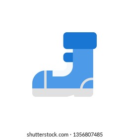 Boots Icon Vector Illustration in Flat Style for Any Purpose
