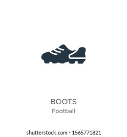 Boots icon vector. Trendy flat boots icon from football collection isolated on white background. Vector illustration can be used for web and mobile graphic design, logo, eps10