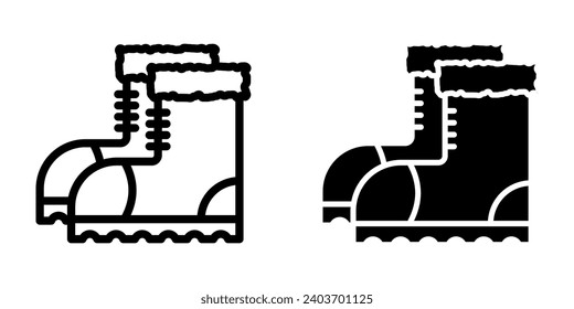Boots icon.symbol for mobile concept and web design. vector illustration
