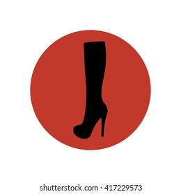 Boots illustration. Shoes illustration. Boots icon. Vector illustration