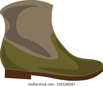 Boots, ilustración, vector sobre fondo blanco.
