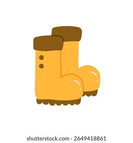 boots isolated in catroon style
