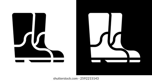 boots line and glyph icon, outline and glyph vector sign, linear and glyph style pictogram isolated on white and black. labour symbol, logo, icon, illustration