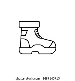 boots line icon. Element of jungle for mobile concept and web apps illustration.