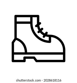 boots line icon illustration vector graphic