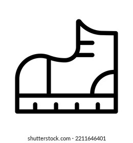 boots line icon illustration vector graphic