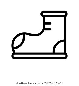 boots line icon illustration vector graphic. Simple element illustration vector graphic, suitable for app, websites, and presentations isolated on white background
