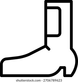 boots line icon illustration vector