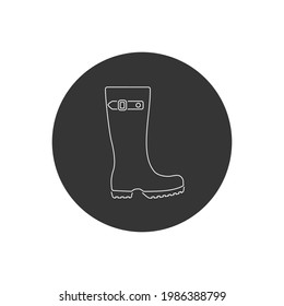 Arranque de la línea de arranque, señal de zapatos. Vector