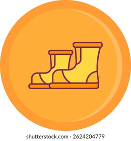Boots Line vector Icon Design
