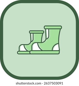 Boots Line vector Icon Design