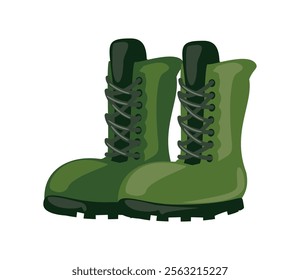 boots military equipment isolated design