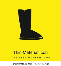 Boots minimal bright yellow material icon