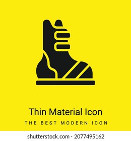 Icono de material amarillo brillante mínimo