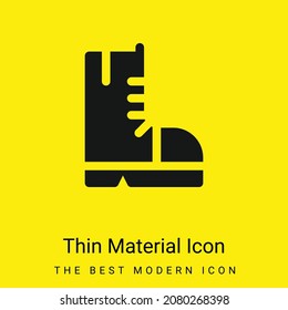 Boots minimal bright yellow material icon