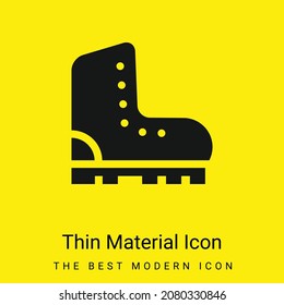 Boots minimal bright yellow material icon