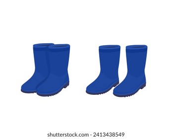 Boots on a white background.