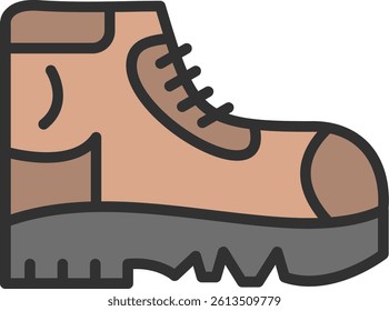 Boots Outline Filled Style Icon