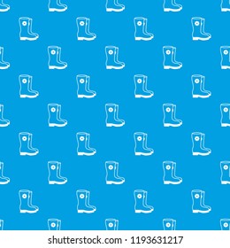 Boots pattern vector seamless blue repeat for any use