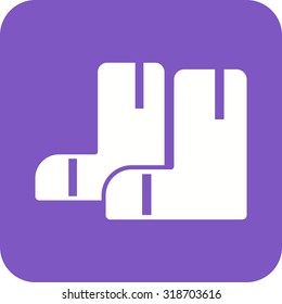 Boots, rubber, gardening icon vector image.Can also be used for gardening. Suitable for mobile apps, web apps and print media.