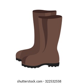 Boots, rubber, gardening icon vector image.Can also be used for gardening. Suitable for mobile apps, web apps and print media.