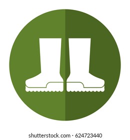 boots rubber gardening shadow