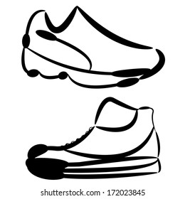 BOOTS (SHOE) ILLUSTRATION VECTOR