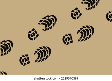 Boots Shoe Print Clipart Vector 