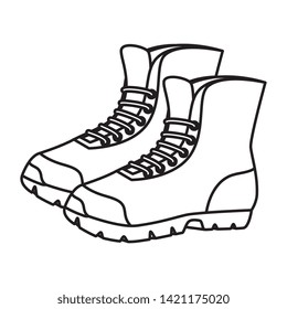 boots shoes adventure accessory icon