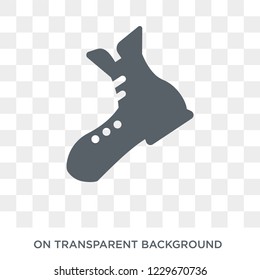 Boots shoes icon. Boots shoes design concept from Camping collection. Simple element vector illustration on transparent background.