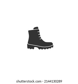 Boots shoes icon flat style vector