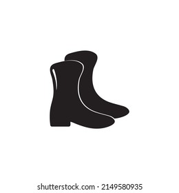 Boots, shoes icon template vector design