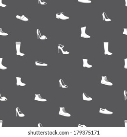 boots and shoes seamless pattern eps10