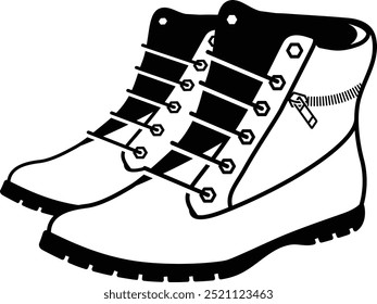 Boots from side and front angle