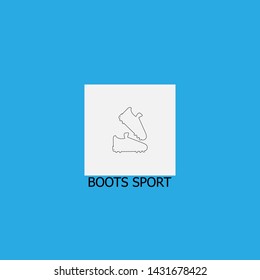 boots sport icon sign signifier vector