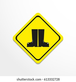 Boots. Symbol. Vector icon.
