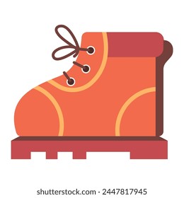 Boots for toddler and baby vector cartoon illustration isolated on a white background.