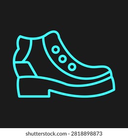 Boots trendy blue vector illustration in flat style beautiful background.eps