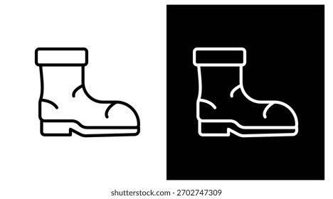 Botas de dos tonos en el fondo blanco y negro