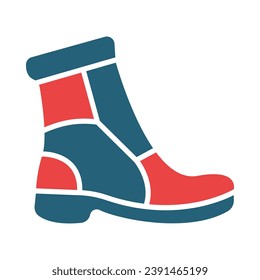 Boots Vector Glyph Two Color Icon For Personal And Commercial Use.
