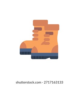 Boots vector icon. Adventure icon flat style. perfect use for logo, presentation, website, and more. modern icon design color style